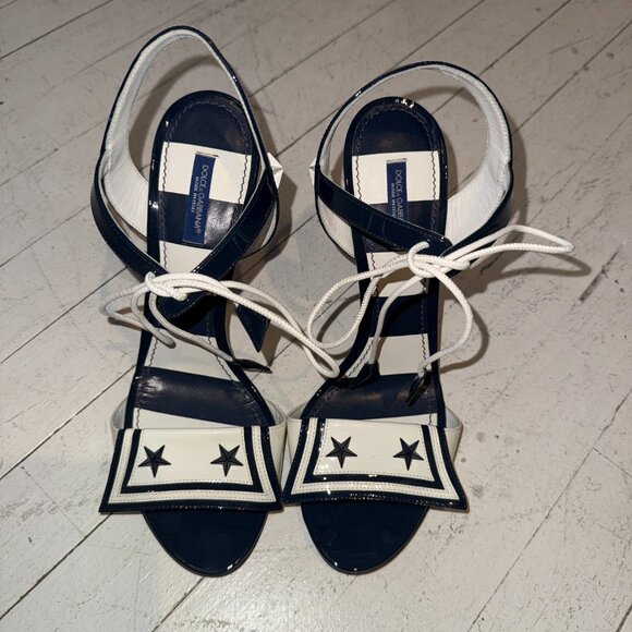 Dolce & Gabbana Sailor Patent Leather Heels - Picture 5 of 6